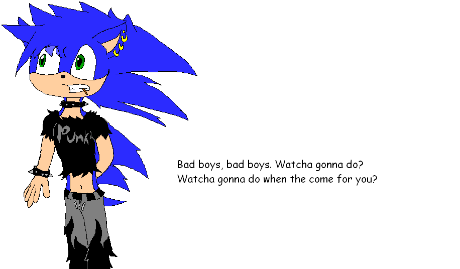 Bad Boy Sonic by I_Luv_Sonic_7