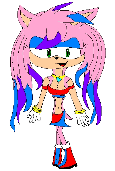Amy as a Popstar by I_Luv_Sonic_7
