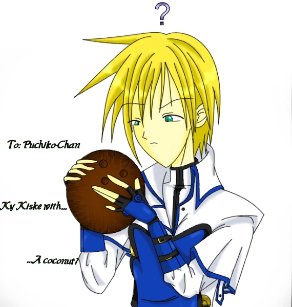 Ky With a Coconut ( For Puchiko-chan) by I_No