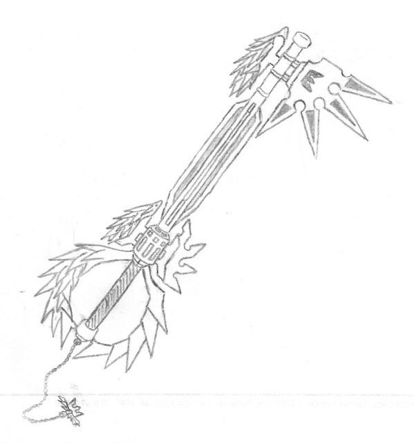 A Keyblade that my friend thought and I drew by Ian1239