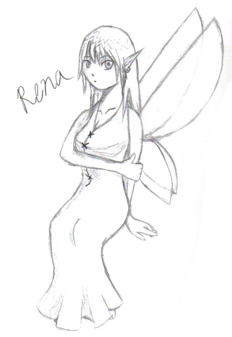 Rena- OC Sketch by IceKitty