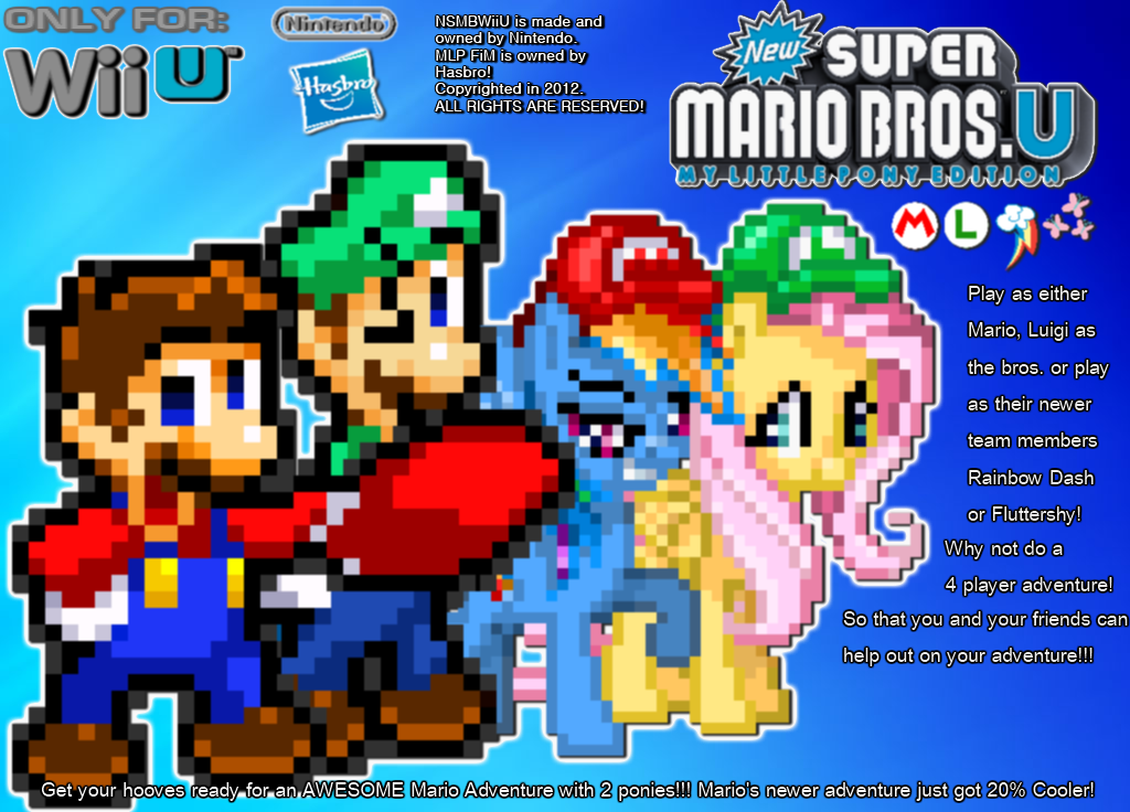 New Super Mario Bronies Wii U - MLP FiM Edition Wallpaper by IceLucarioU