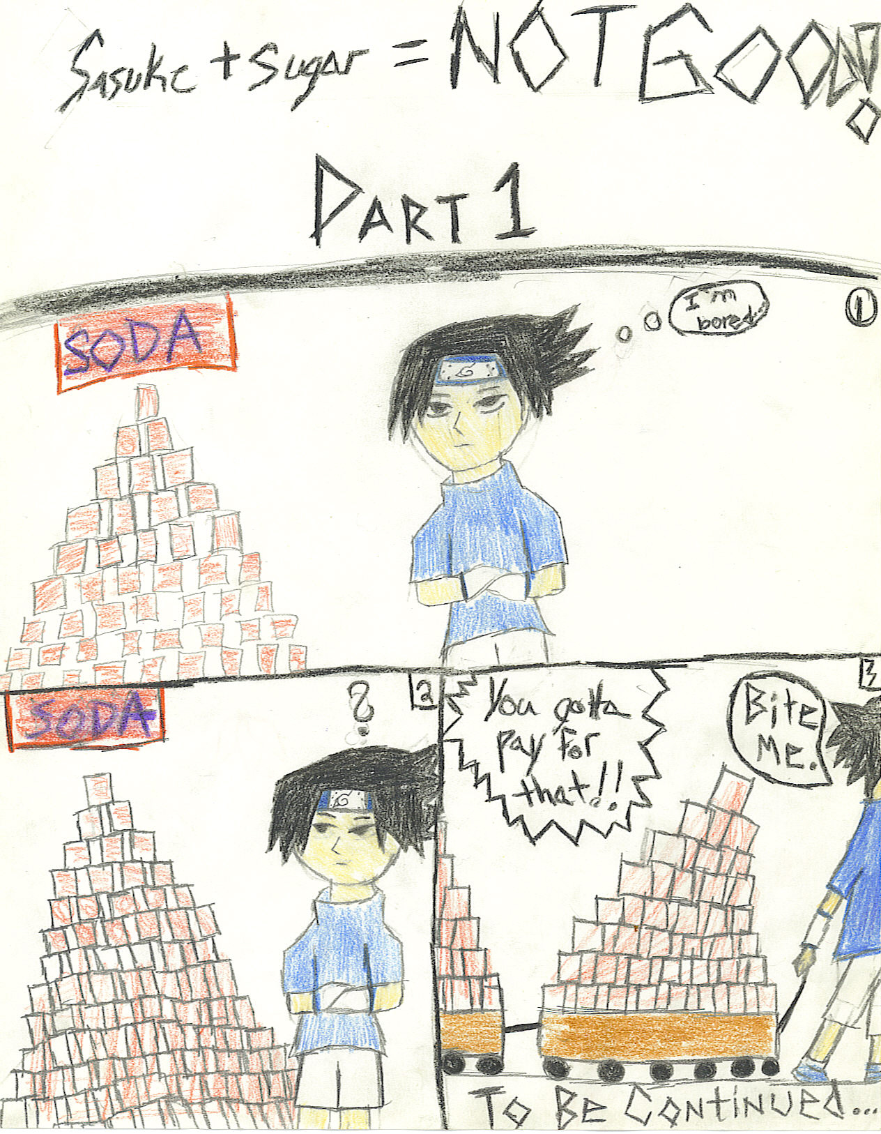 Sasuke + Sugar = NOT GOOD! Pt.1 by IceQueen29