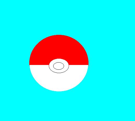 Pokeball Done In MS Paint by Ice_Ninja_Freeze