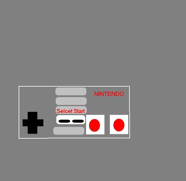 NES Controler Done MS Paint by Ice_Ninja_Freeze