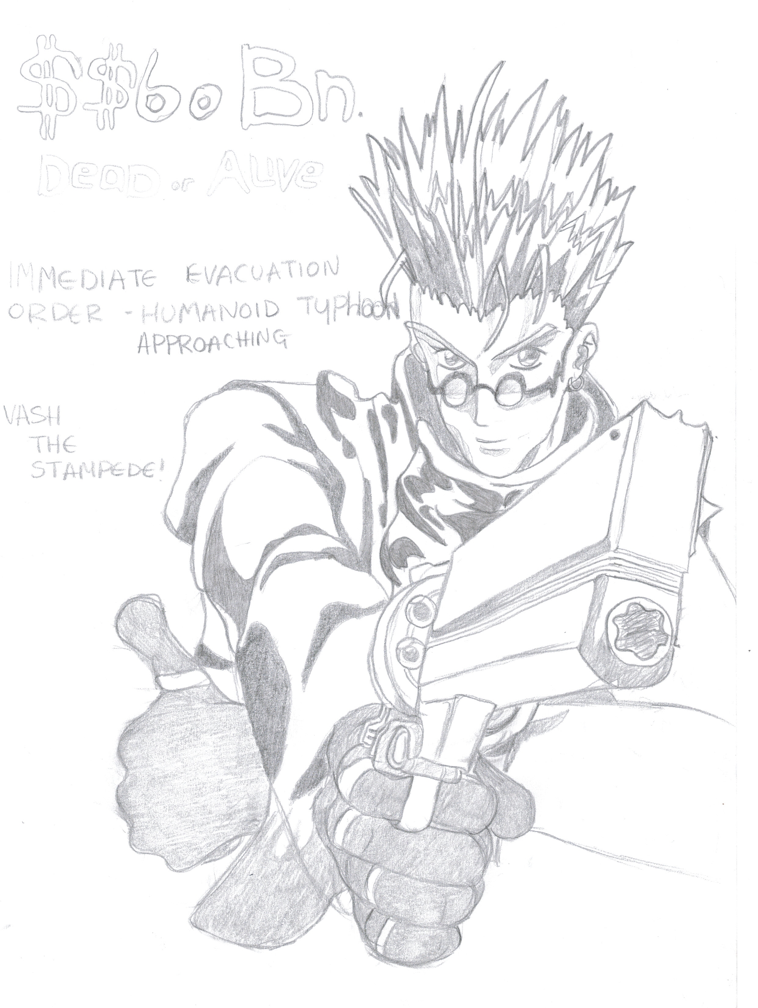 Vash- Love and Peace by Ice_Vixin
