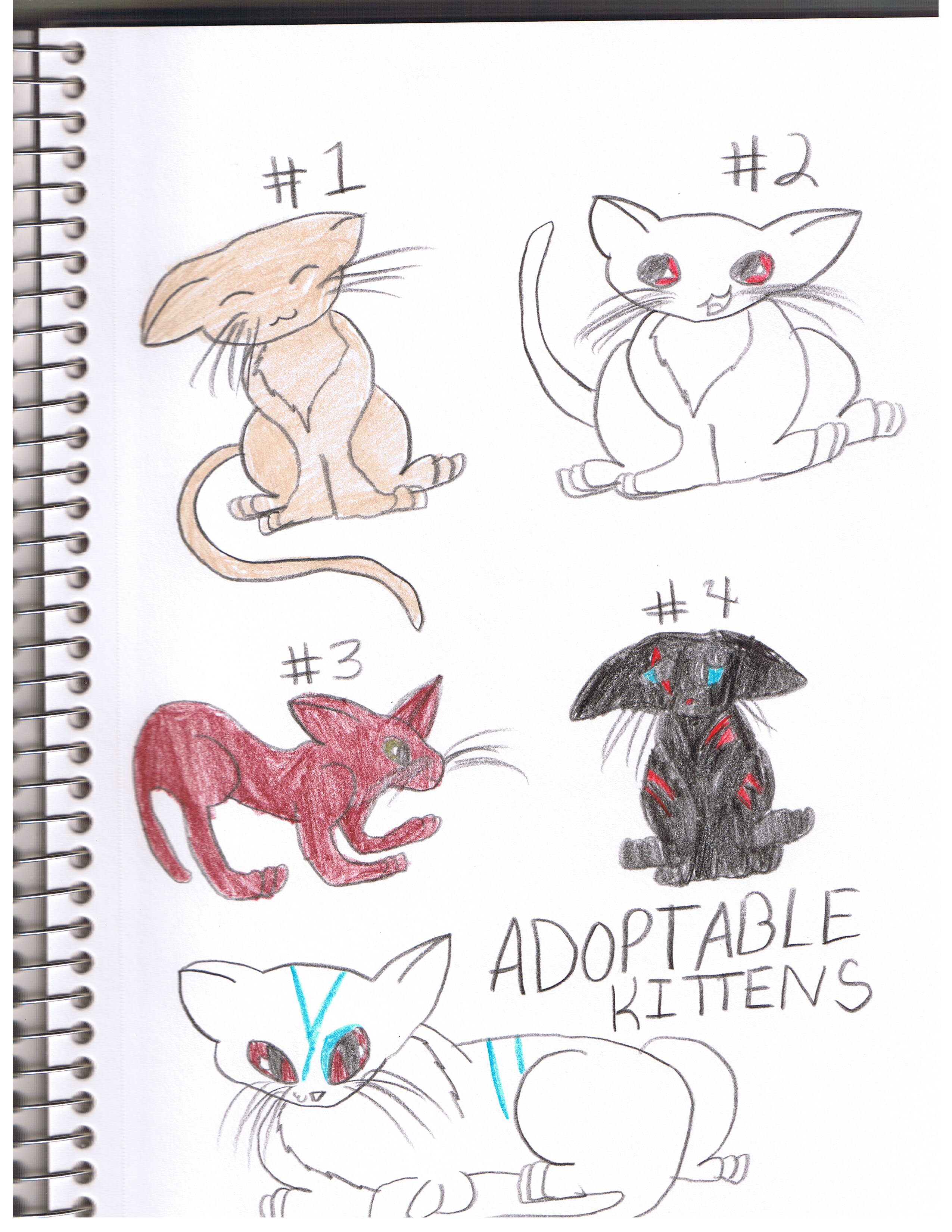 Adoptable KITTENS! by Iceshadow