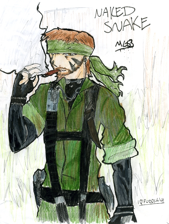Naked Snake! by Iheartpudding
