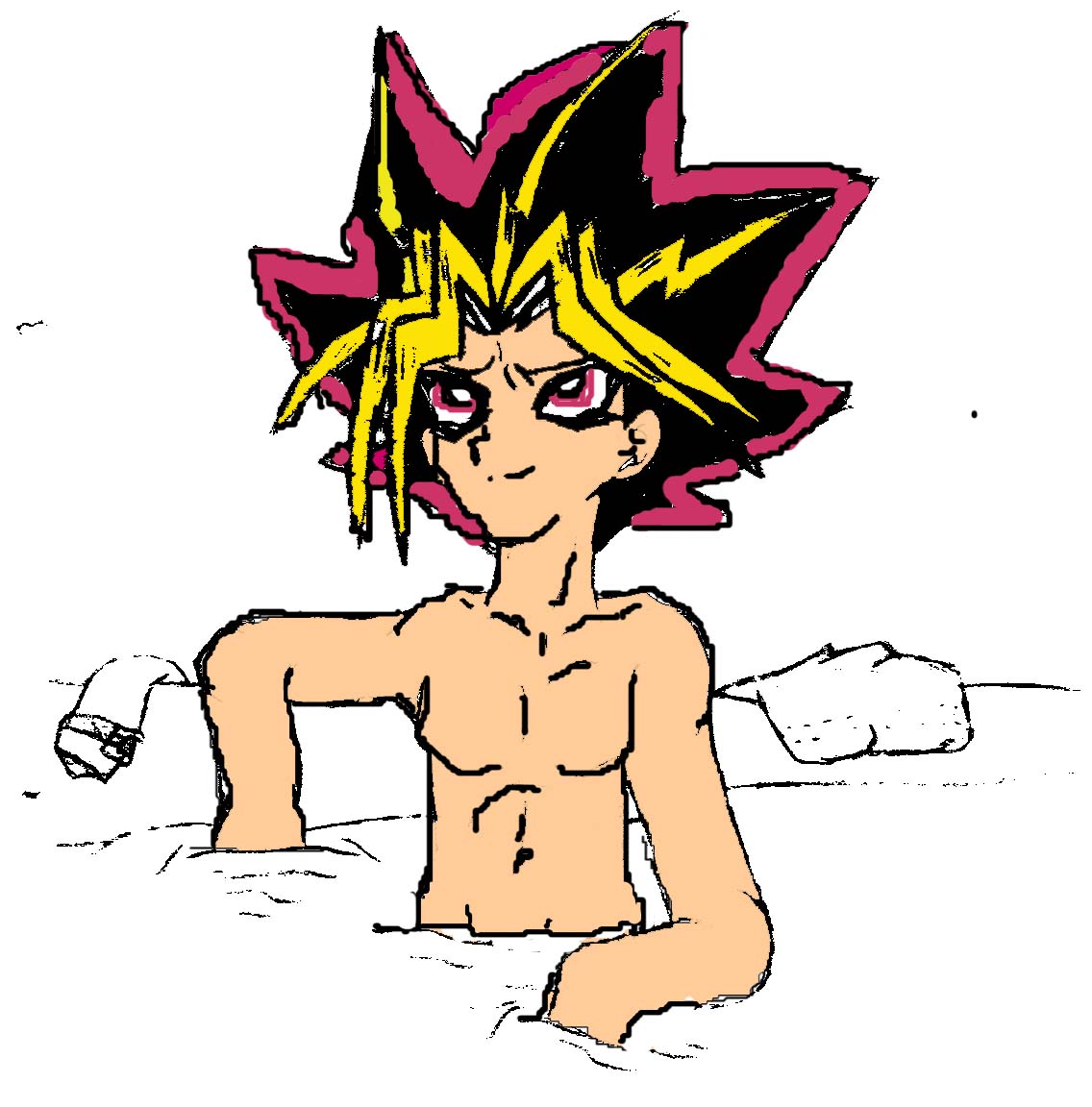 Atem "relaxing"!for Yamis girl by IluvAtem
