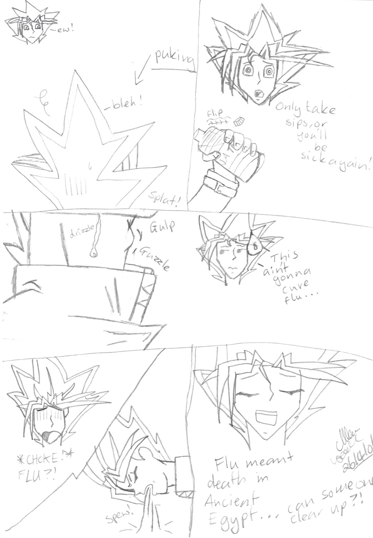 Whatever you do Don't tell Atem he has flu! by IluvAtem