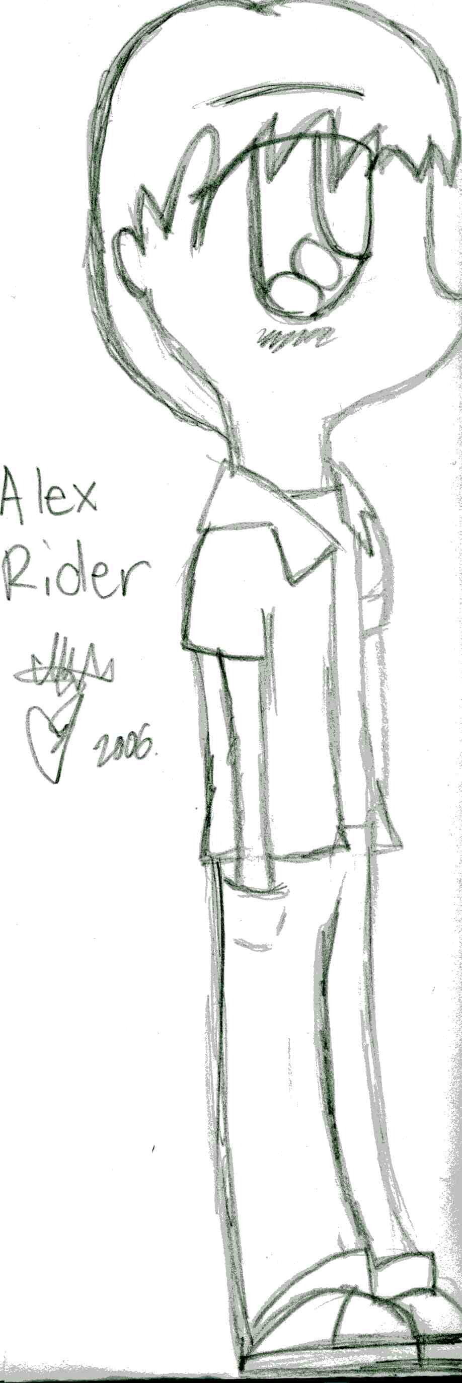Alex Rider (black and white) by Ilyh