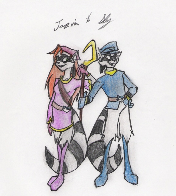Jazmin and Sly - For mystic_rat_theif by Immortally_Broken
