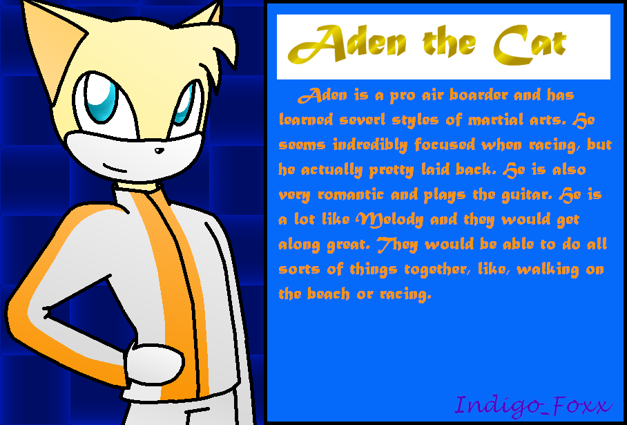 Contest entry: Aden the Cat by Indigo_Foxx