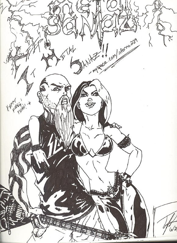 Metal Sanaz and Kerry King by Inferno_the_Blood_Hound