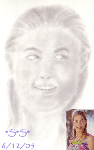 woman's portrait by InkHeart