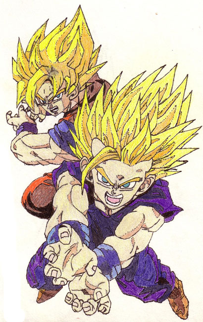 OMG! Gohan and Dad! by Inky