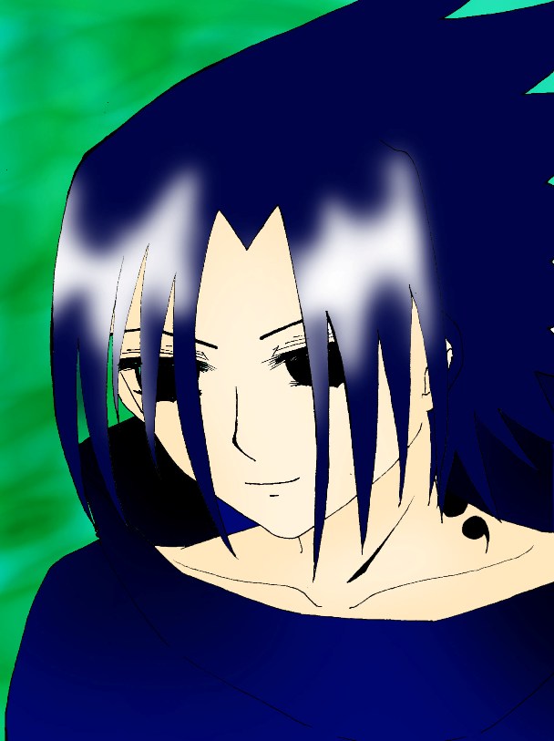 Blue/Green Sasuke by InnocentFlame