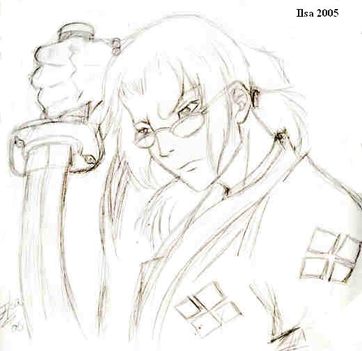 JIN(my first jin sketch) by InuIrusa-chan282