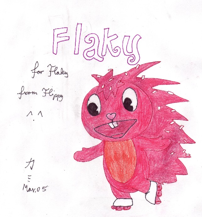 Flaky with rollerskates!!! by Inuyasha1970