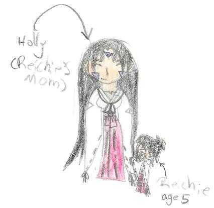 episode 4 picy (Reichie when she was 5 and her mom by InuyashaKagome535