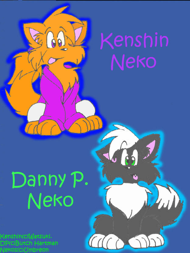 Kenshin and Danny P. Nekos by Inuyasha_Dog_Demon