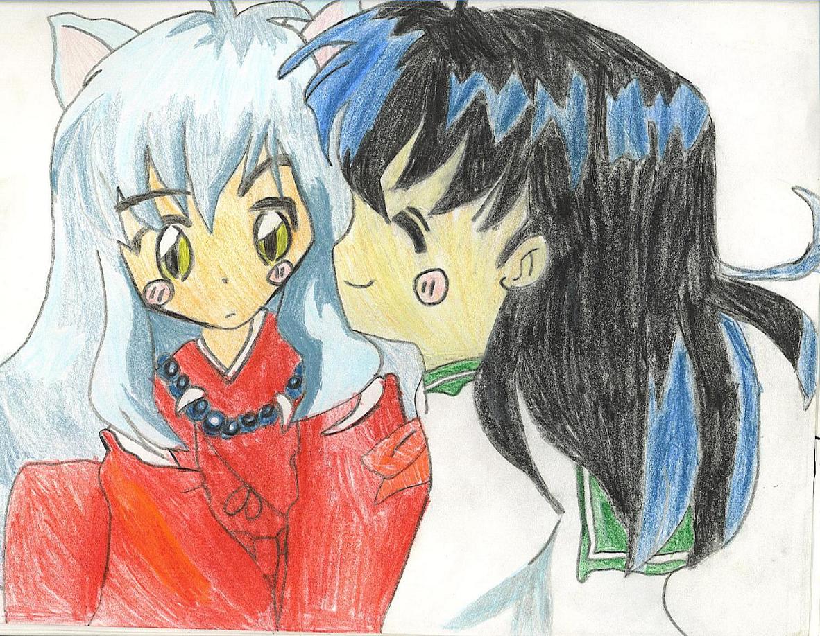 Inuyasha & Kagome(colored) by Inuyasha_one