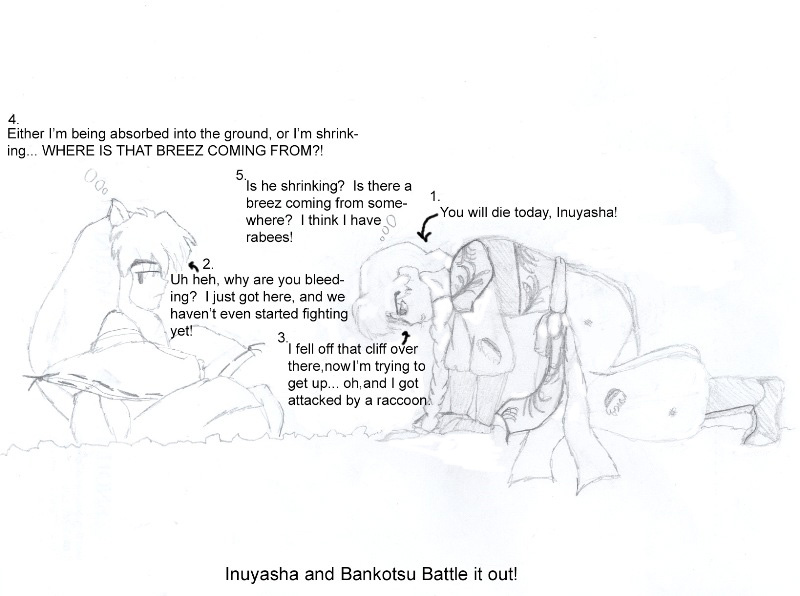Inuyasha and Bankotsu battle it out! by Inuyashas_gurl