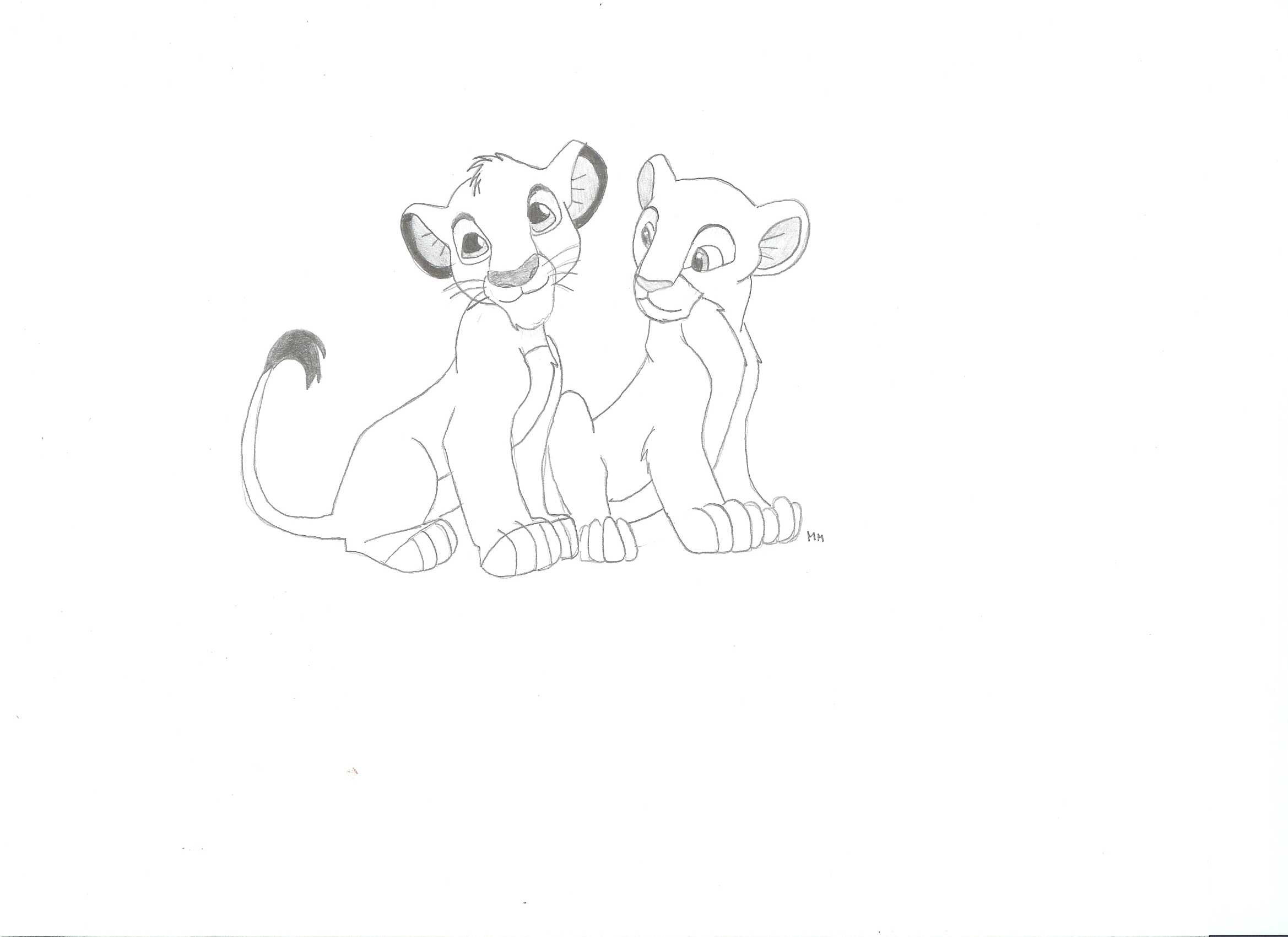 Simba and Nala by InvaderAvatarTitan13