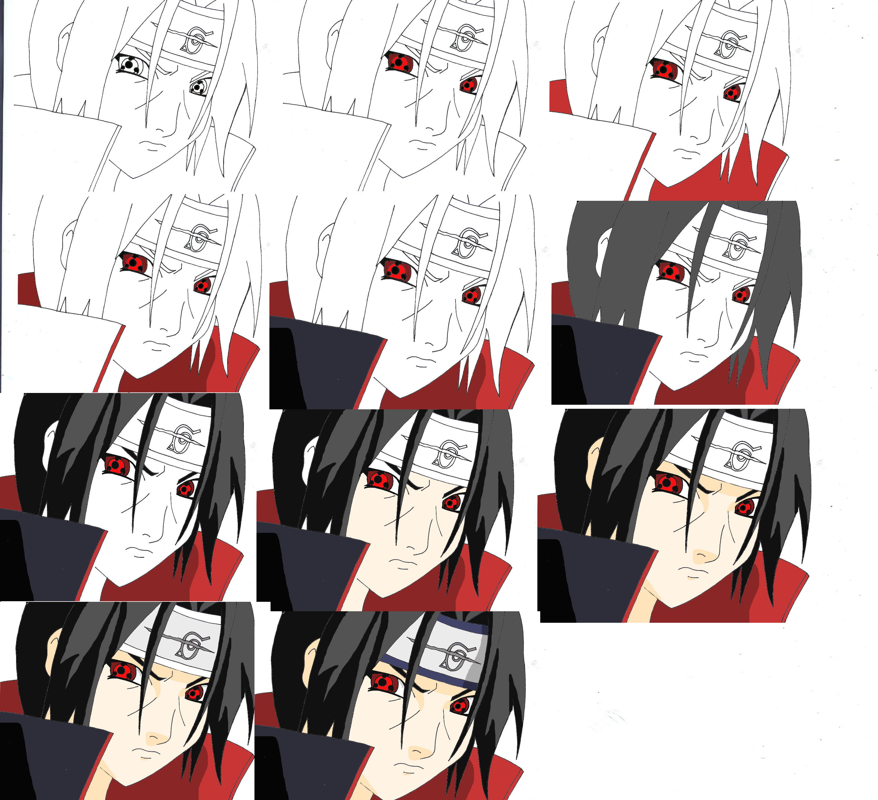 How to color Itachi =D by InvaderAvatarTitan13