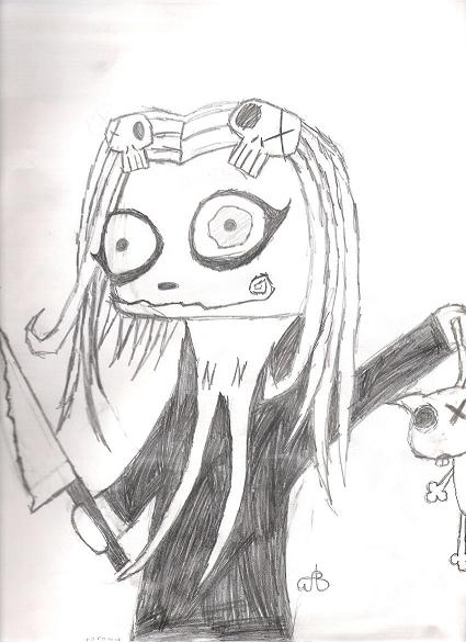 lenore and kitty #13 by InvaderBAD