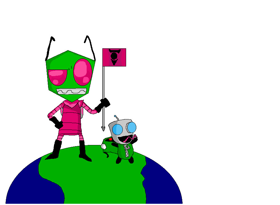 Invader Zim Ruler of Earth! by InvaderButters