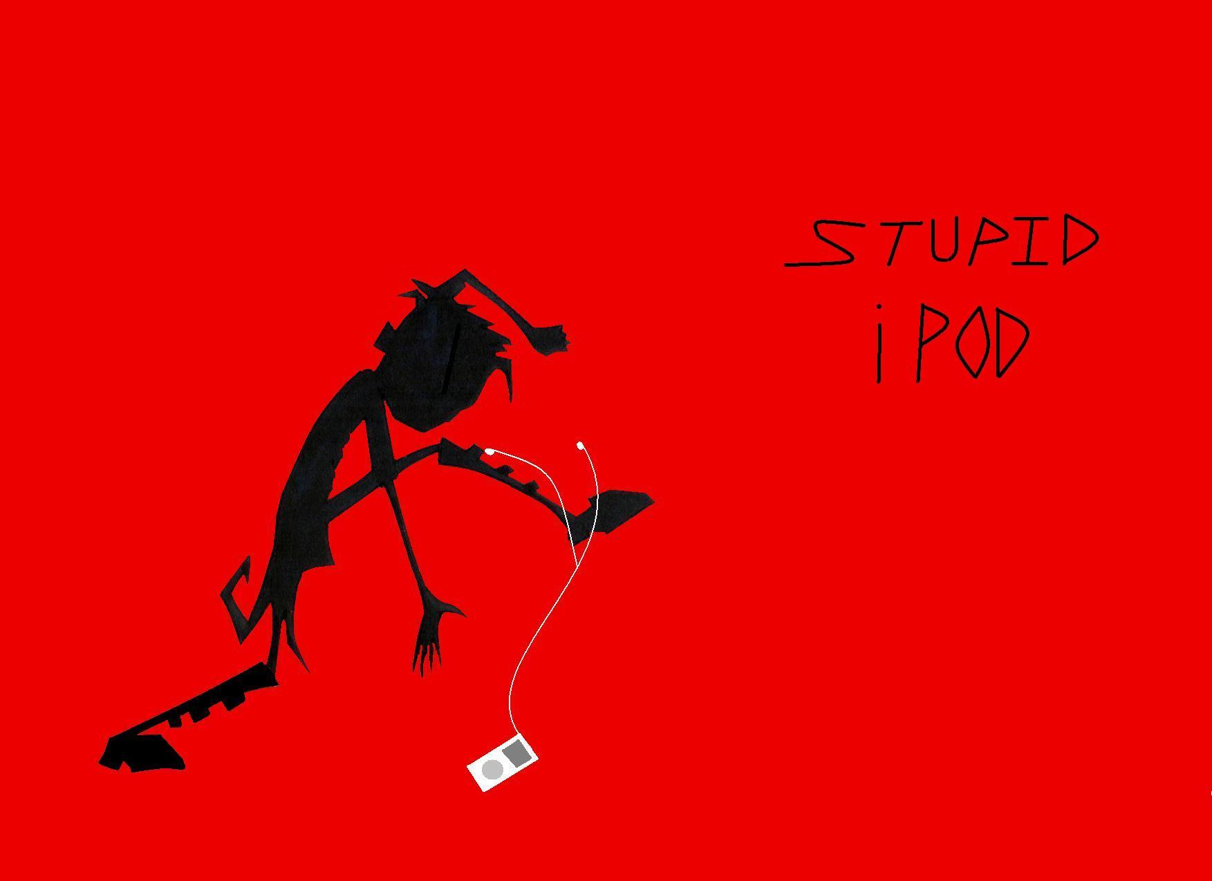 stupid iPod by InvaderDIV