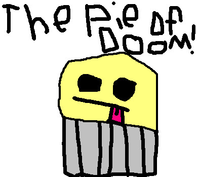 Pie of doom by InvaderGrace