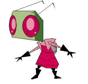 A Zim I did on paint by InvaderKylie
