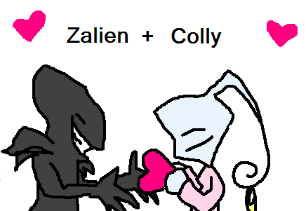 Zalien and Colly (Request) by InvaderKylie