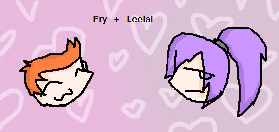 Fry and Leela! &lt;3 by InvaderKylie