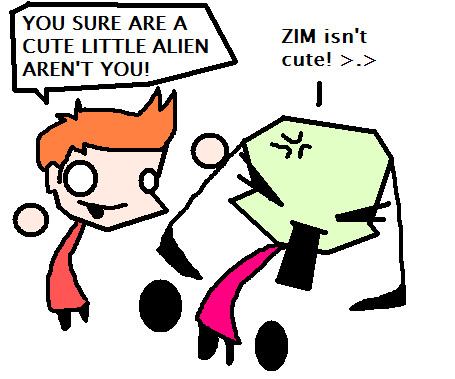 Fry + Zim (request) by InvaderKylie