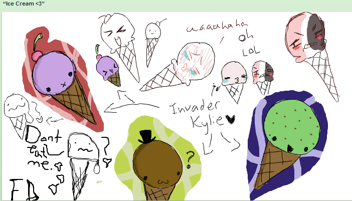Ice Cream IScribble! 2 by InvaderKylie
