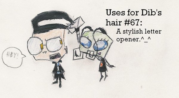 Uses for Dib's hair by InvaderMip