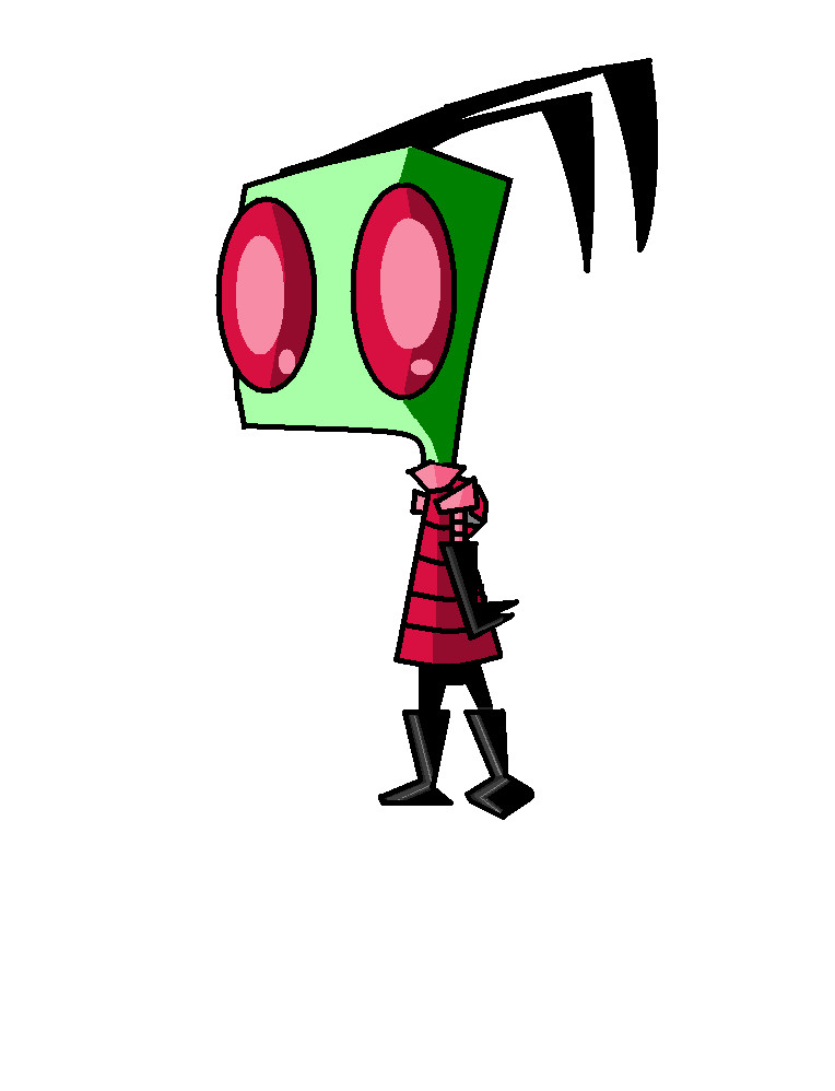 First Zim atttempt on MS Paint by InvaderPrism