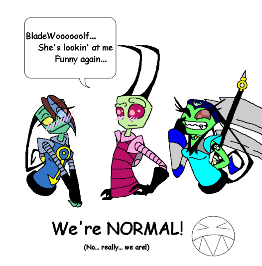 We're NORMAL! by Invader_Candie