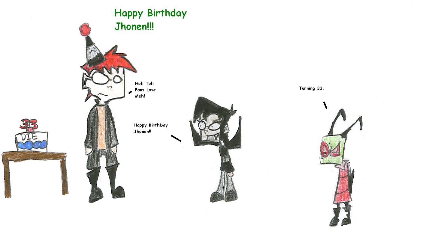 Happy Birthday Jhonen! by InvadrKet1