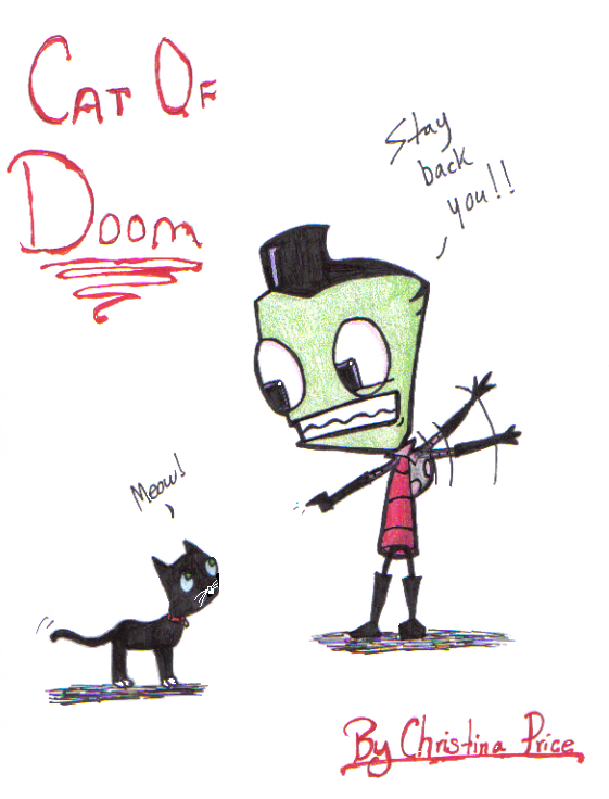 Cat of Doom by InvdrDana