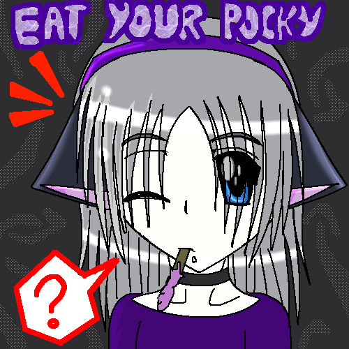 Eat your pocky &lt;3 by Irken_Akire