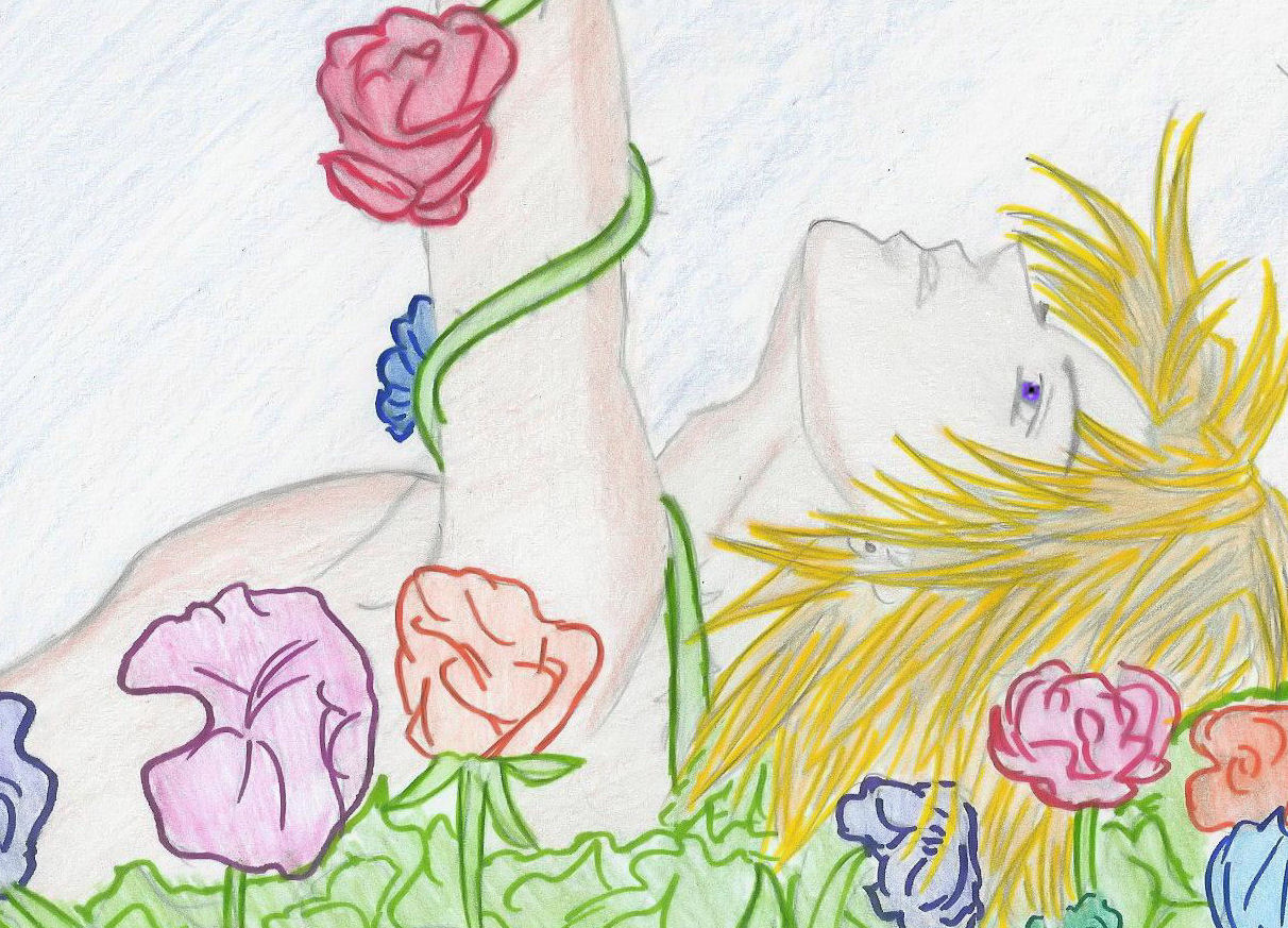 Marik in flowers by Ishizu17