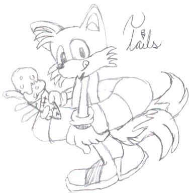 Beach Time Tails! (pencil) by Isis_lily_rose