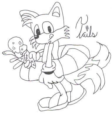 Beach Time Tails! (B&W / pen) by Isis_lily_rose