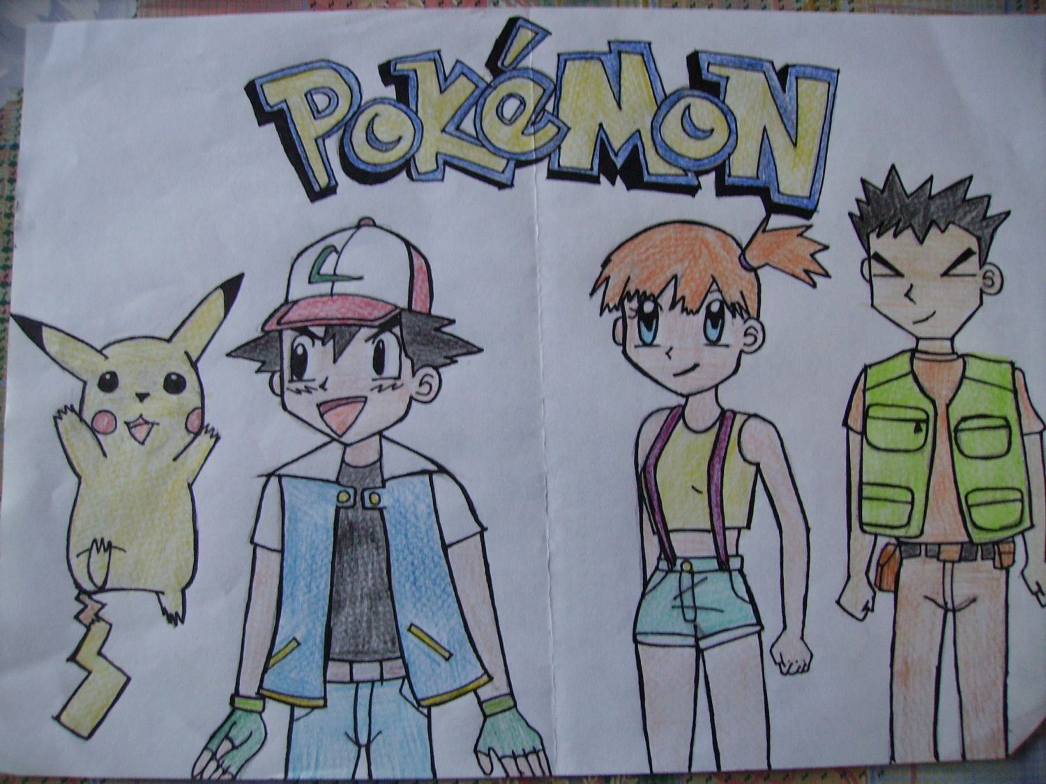 Ash ,Misty and Brock by Iskeanime16
