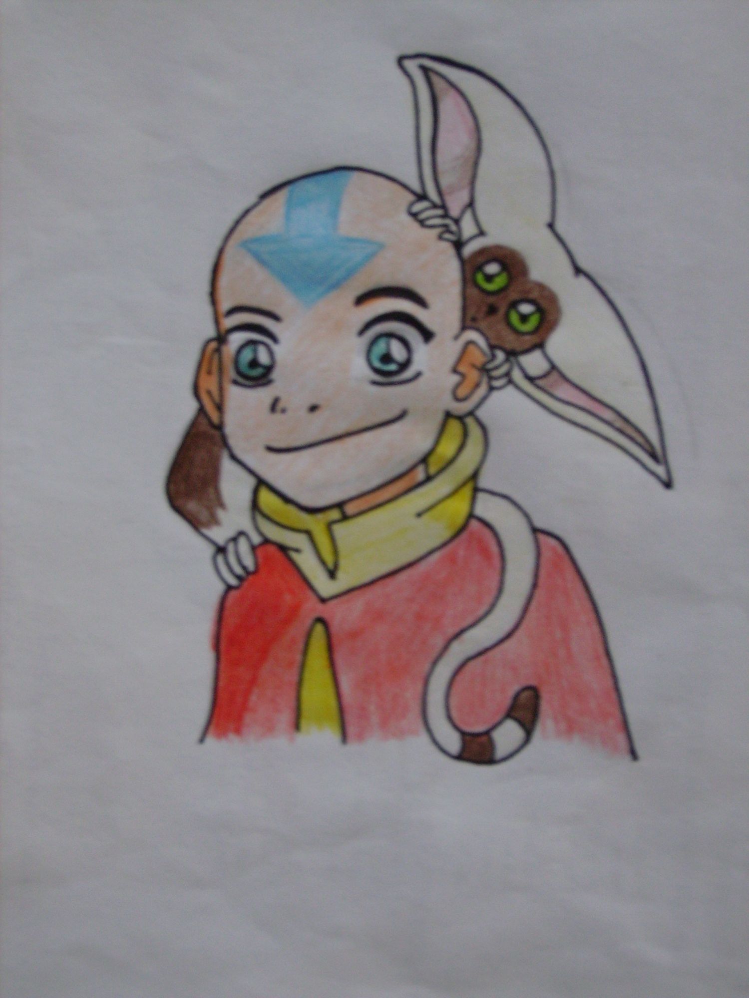 Aang and Momo by Iskeanime16