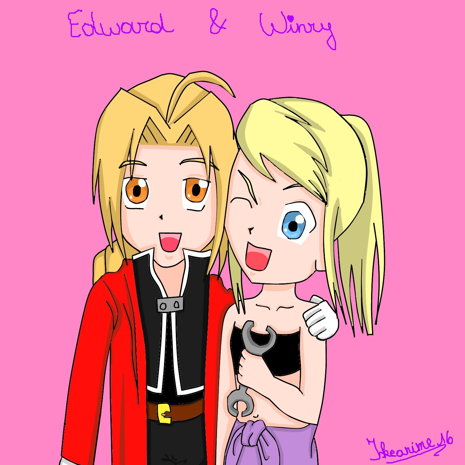 Edward and Winry by Iskeanime16